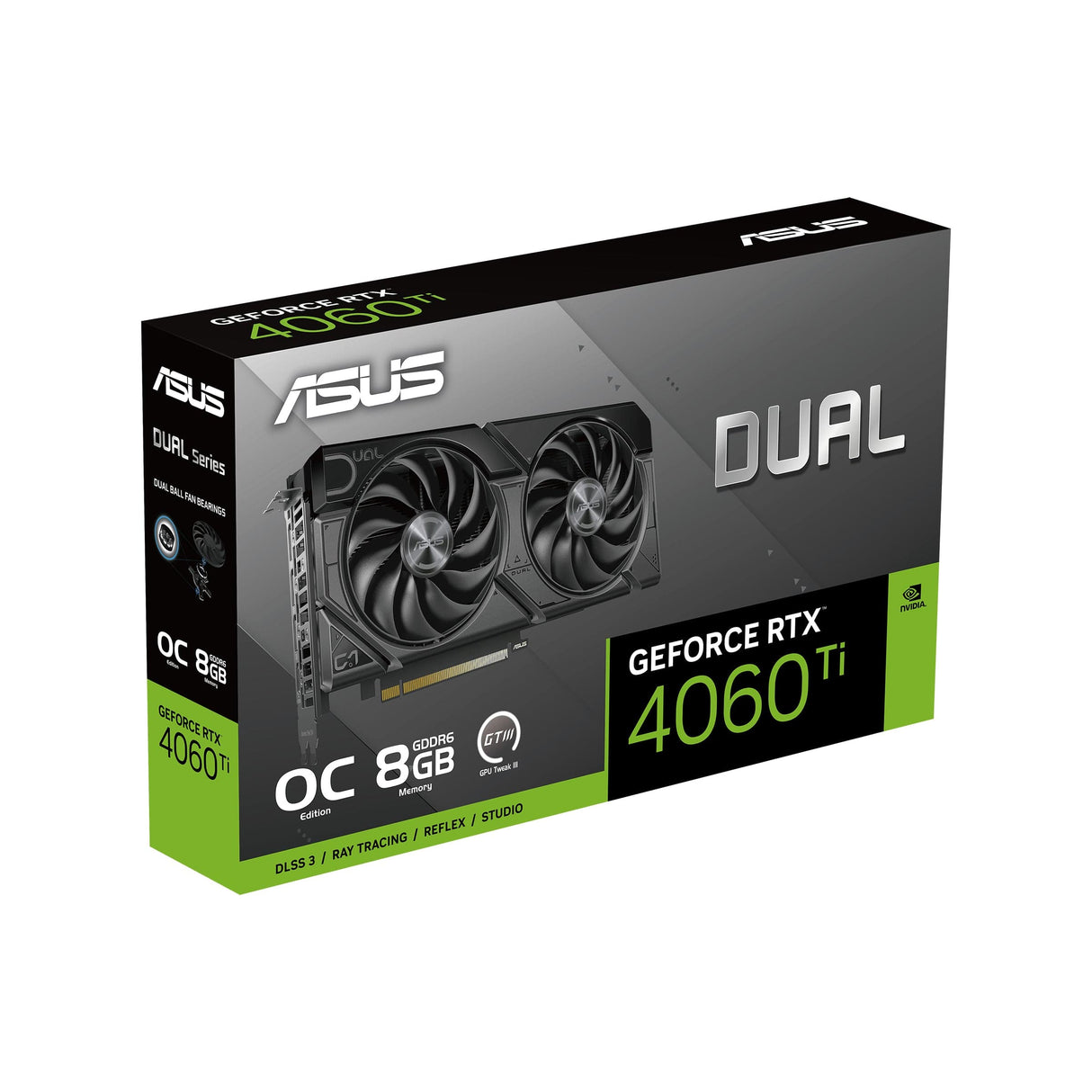 ASUS Dual Nvidia GeForce RTX 4060 Ti EVO OC Edition 8GB GDDR6 Graphics Card 90YV0J49-M0NA00