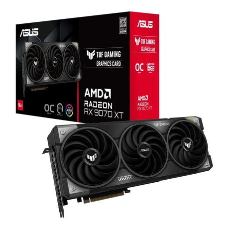 ASUS TUF Gaming Radeon RX 9070 XT OC Edition 16GB GDDR6 Graphics Card 90YV0L70-M0NA00