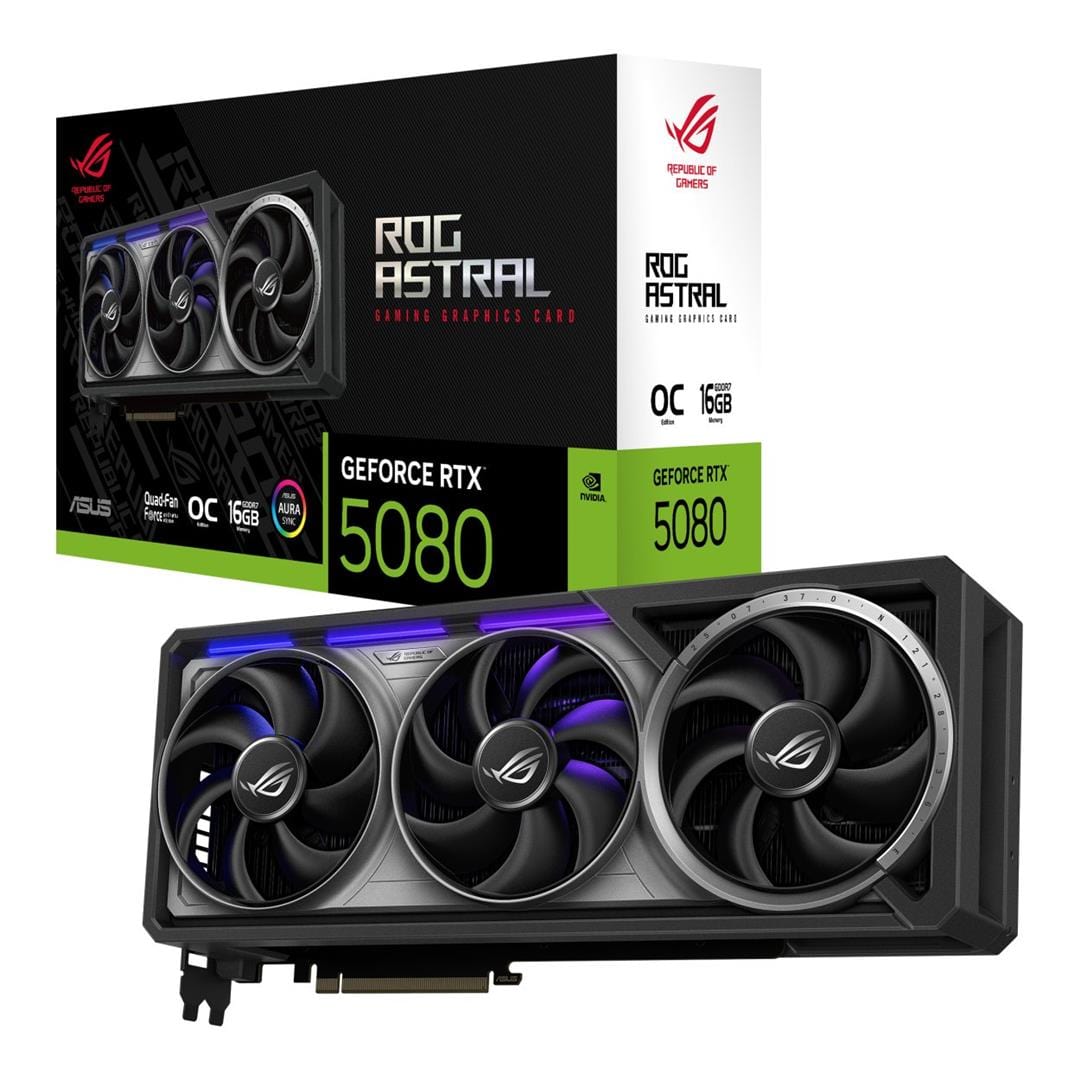 ASUS ROG Astral GeForce RTX 5080 16GB GDDR7 Graphics Card 90YV0LV0-M0NA00