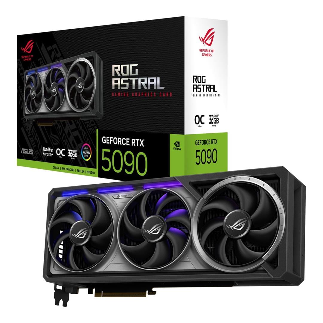 ASUS ROG Astral GeForce RTX 5090 OC Edition 32GB GDDR7 Graphics Card 90YV0LW0-M0NA00