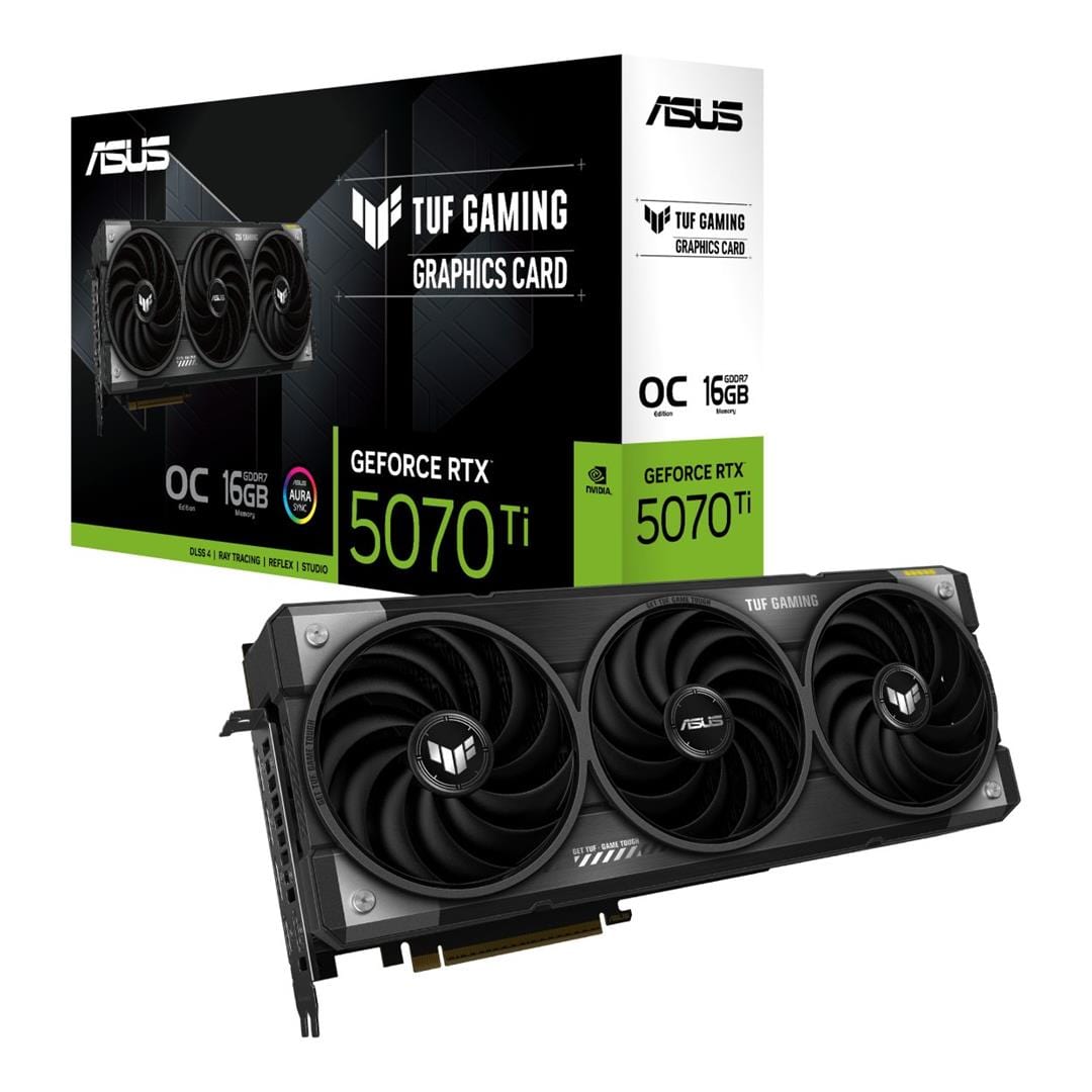 ASUS TUF Gaming GeForce RTX 5070 Ti 16GB GDDR7 OC Graphics Card 90YV0MD0-M0NA00