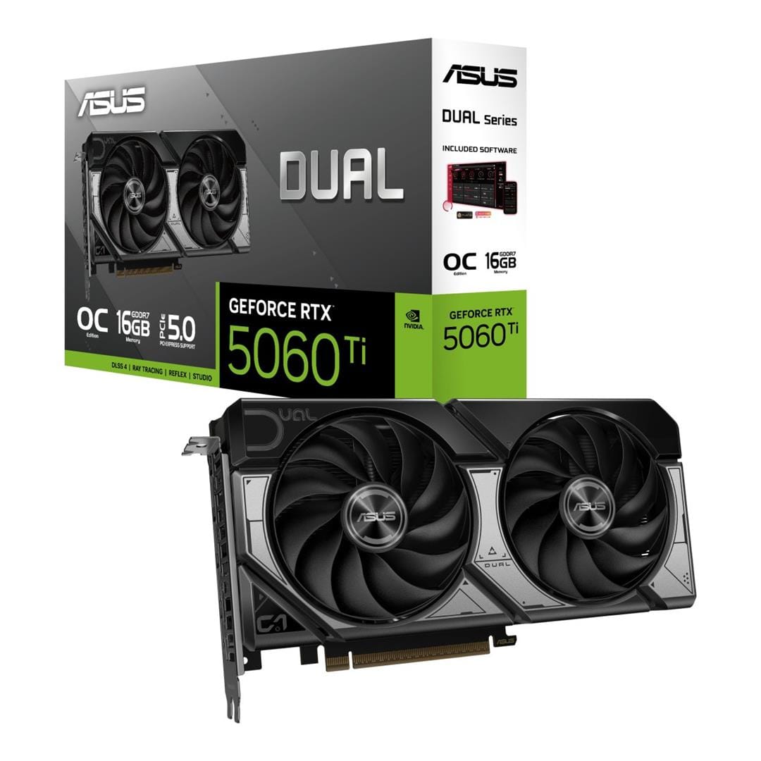 ASUS Dual GeForce RTX 5060 Ti 16GB GDDR7 Graphics Card