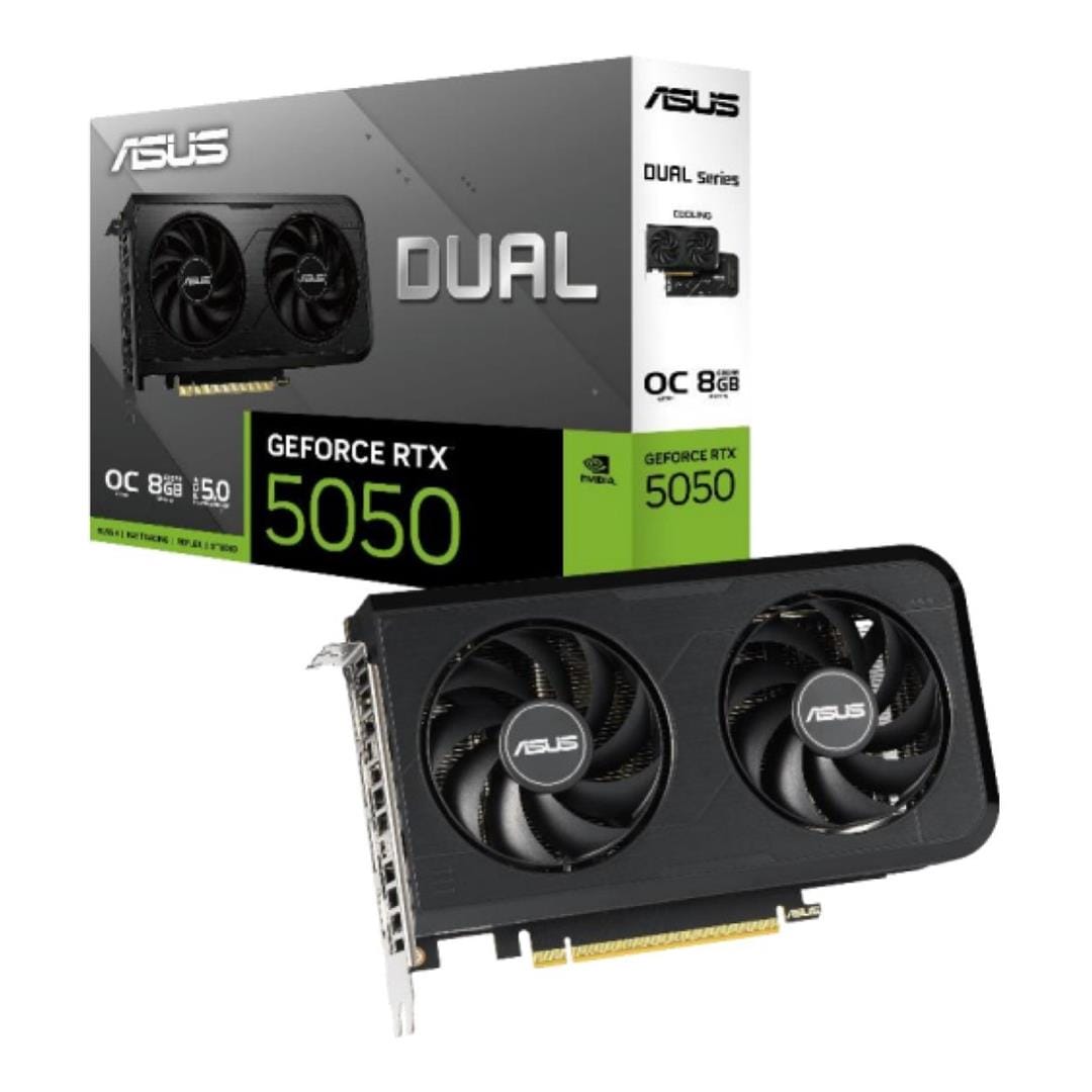ASUS Nvidia Dual GeForce RTX 5050 OC Edition 8GB GDDR6 Graphics Card 90YV0N72-M0NA00
