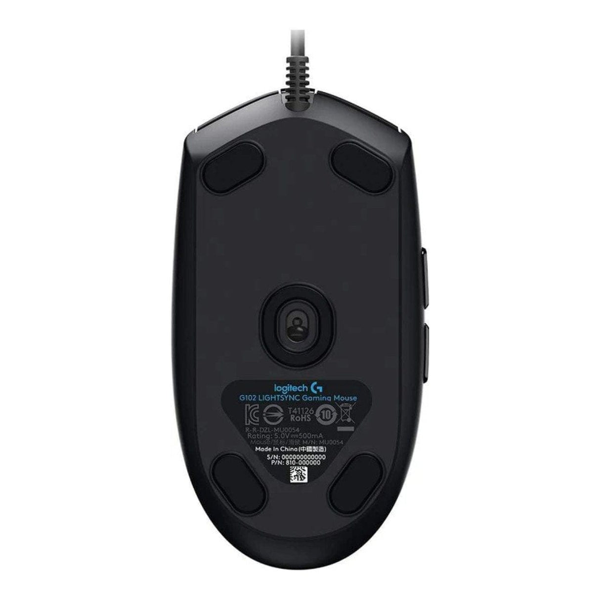 Logitech® G102 Lightsync Mouse USB Type-A Black 910-005808