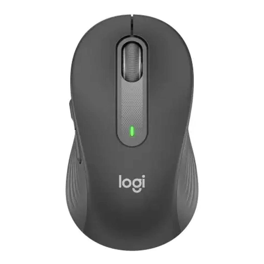 Logitech Signature M650 Bluetooth and Logi Bolt Wireless Mouse Graphite 910-006259