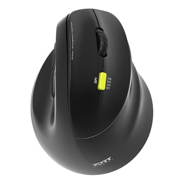 Port Designs Ergo Right-hand 2.4 GHz Bluetooth Rechargeable Mouse 910007