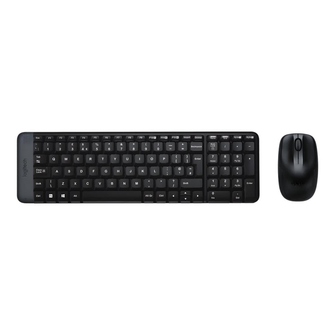 Logitech® MK220 Wireless Keyboard and Mouse Combo Black 920-003236
