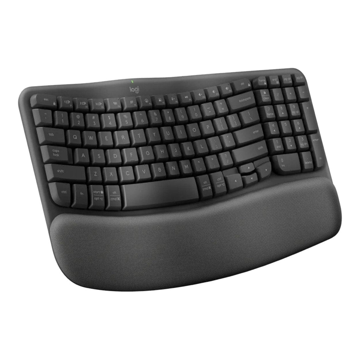 Logitech Wave Keys Wireless Ergonomic Keyboard - Graphite 920-012281