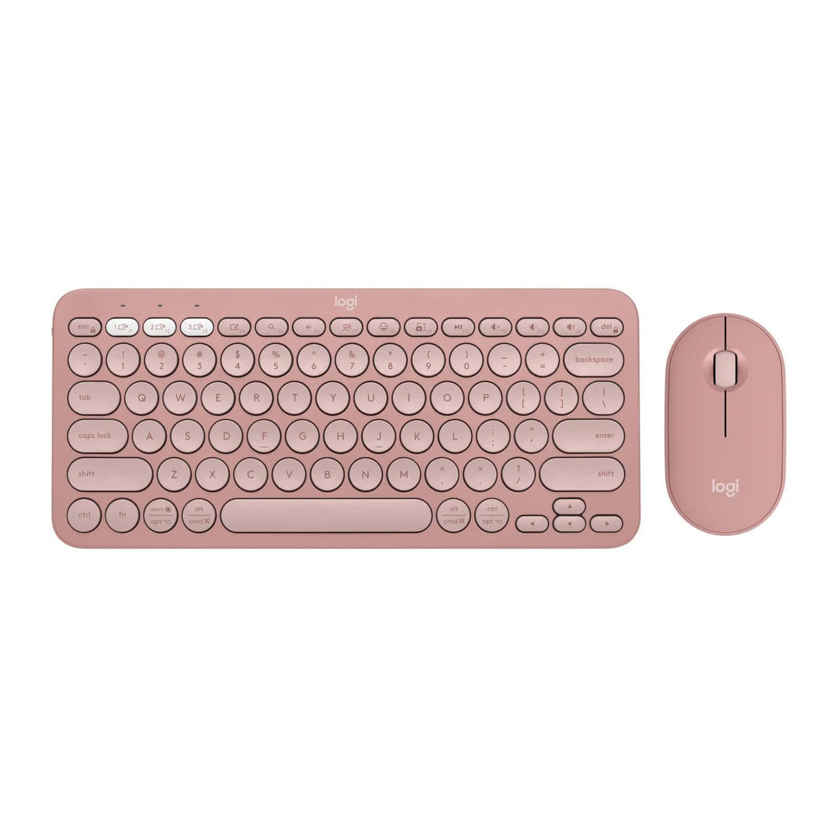 Logitech® Pebble 2 Wireless Keyboard and Mouse Combo Rose 920-012399