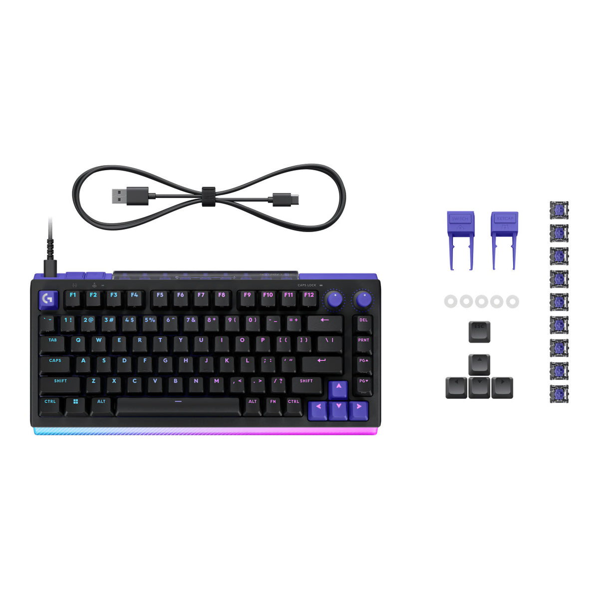 Logitech G512 X 75 TMR Tactile RGB Wired Gaming Keyboard - Black 920-013934