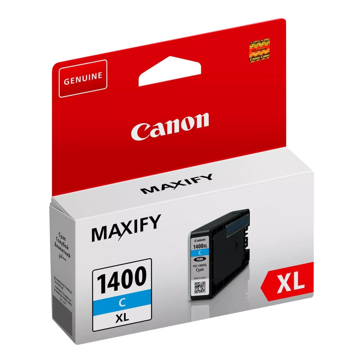 Canon PGI-1400XLC Cyan High Yield Printer Ink Cartridge Original 9202B001 Single-pack