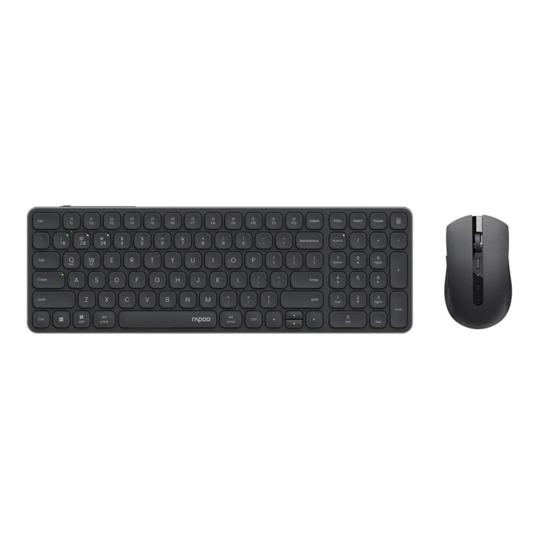 Rapoo Multi-Mode Blade Ultra Slim Wireless Keyboard and Mouse Combo Black 9350S