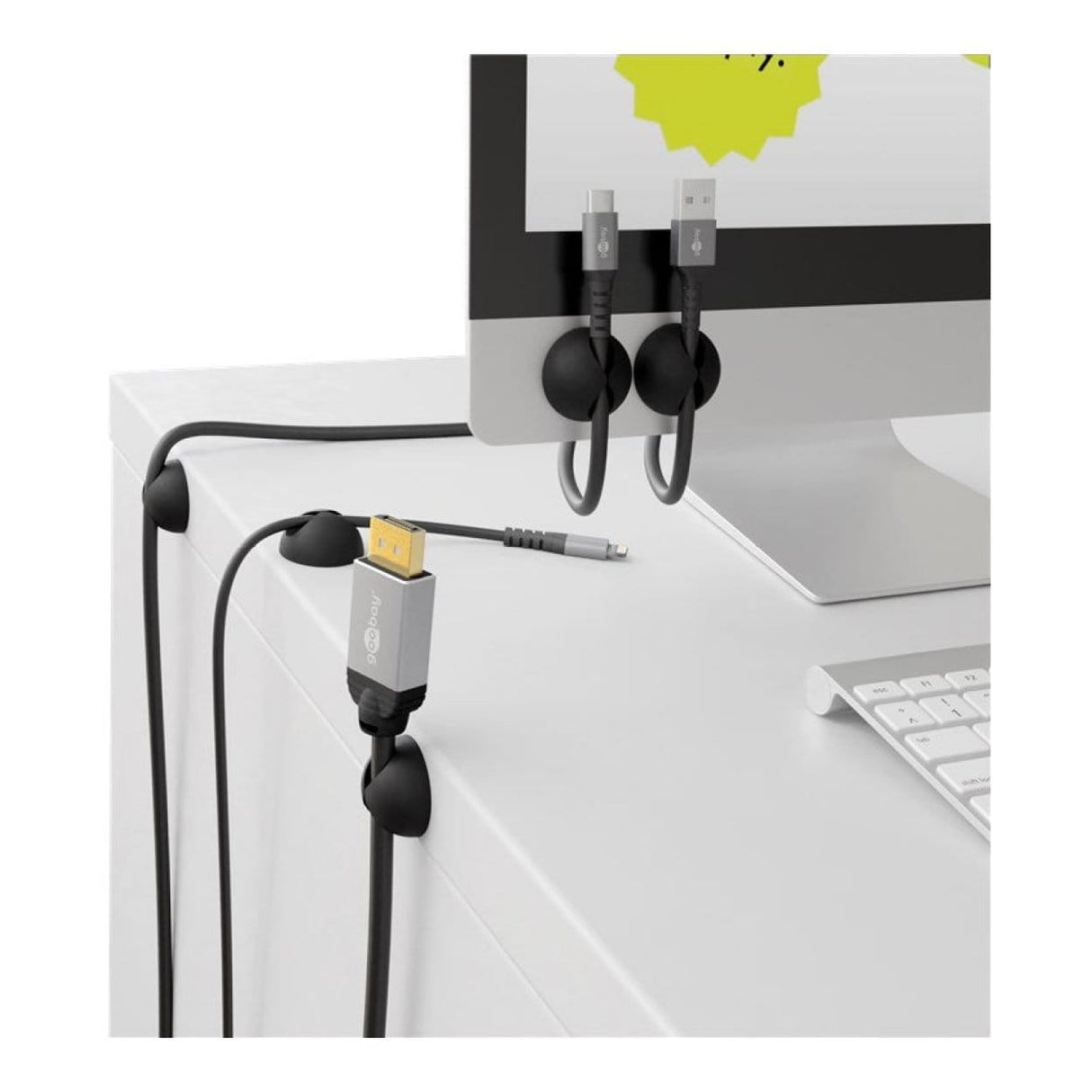 Goobay Cable Management 1-slot 5-piece Set Black 95040