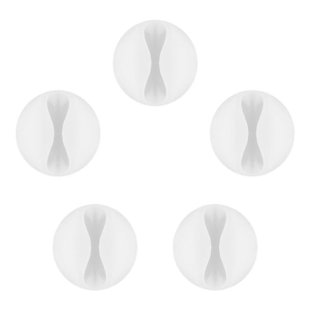 Goobay Cable Management 1-slot 5-piece Set White 95183