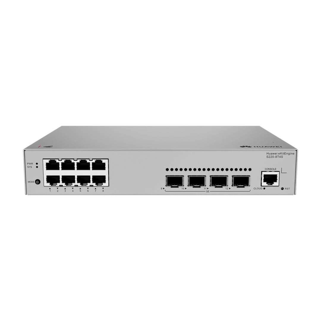 Huawei eKit S220-8T4S Layer 2 8-port 10/100/1000BASE-T 4-port 1GE SFP Managed Switch 98012551