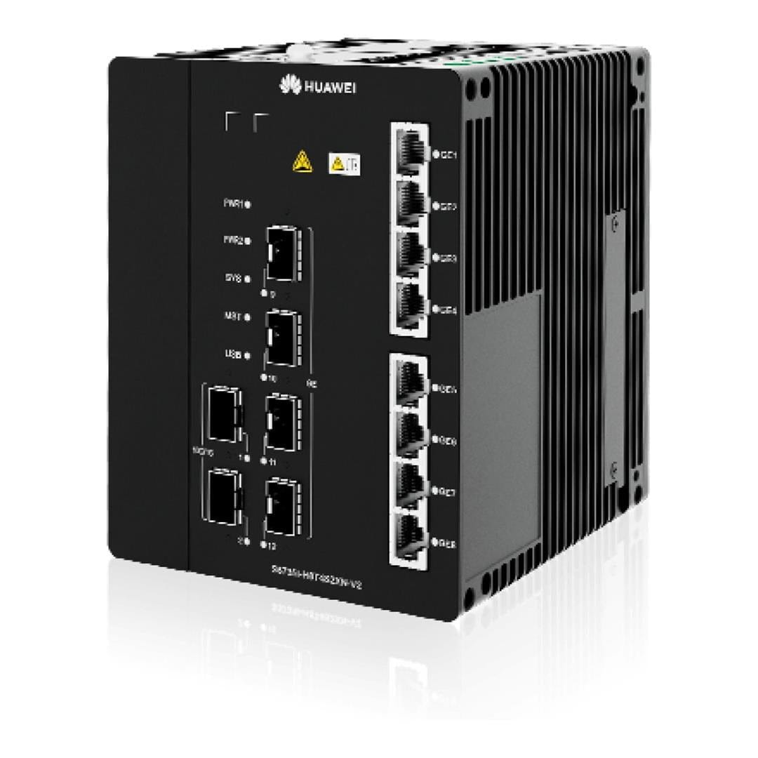Huawei CloudEngine S5735I-H8U2XN-V2 8-port PoE++ 2x10GE SFP+ Ports DIN Rail Mounting Industrial Switch 98012685