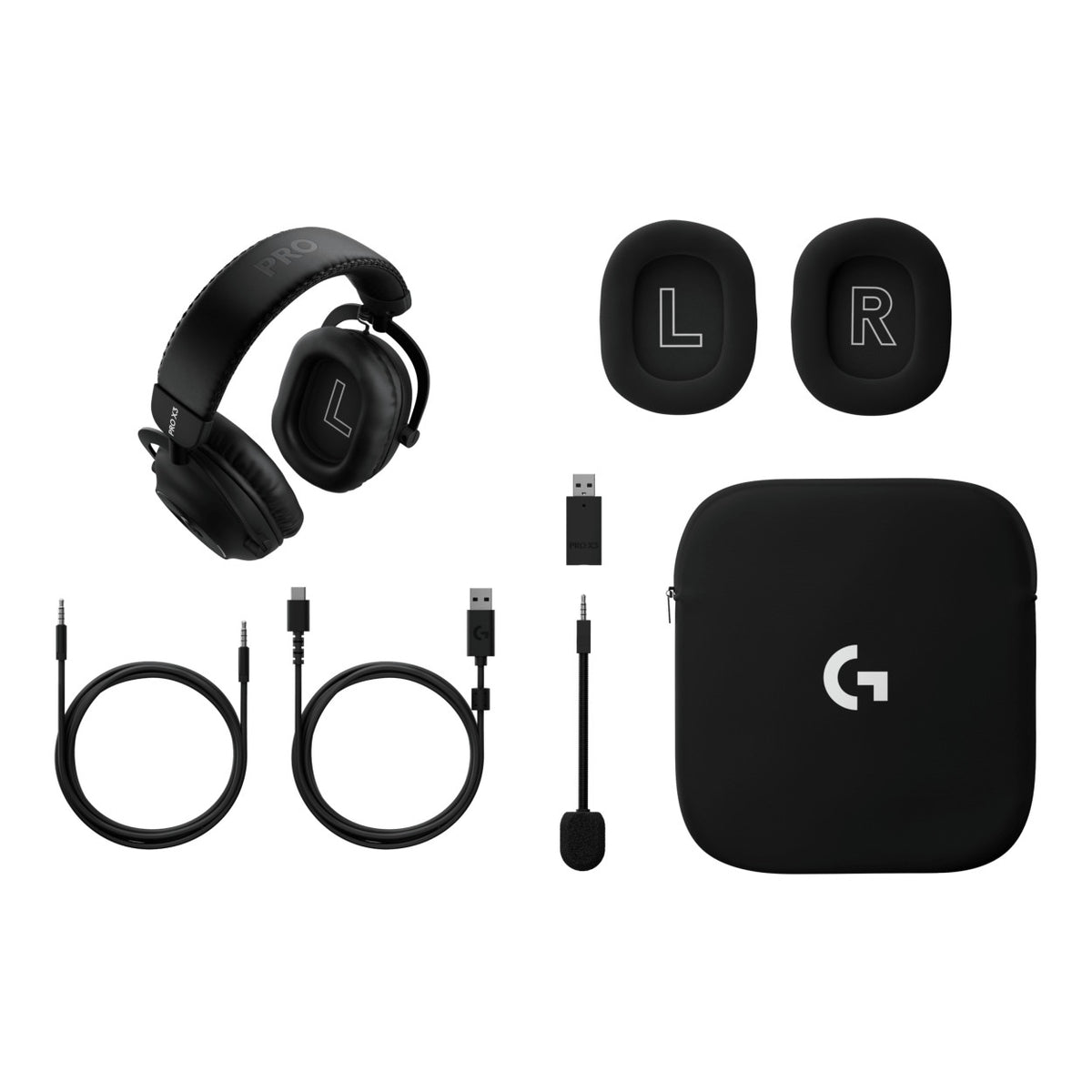 Logitech PRO X3 LIGHTSPEED Wireless Gaming Headset Black 981-001740