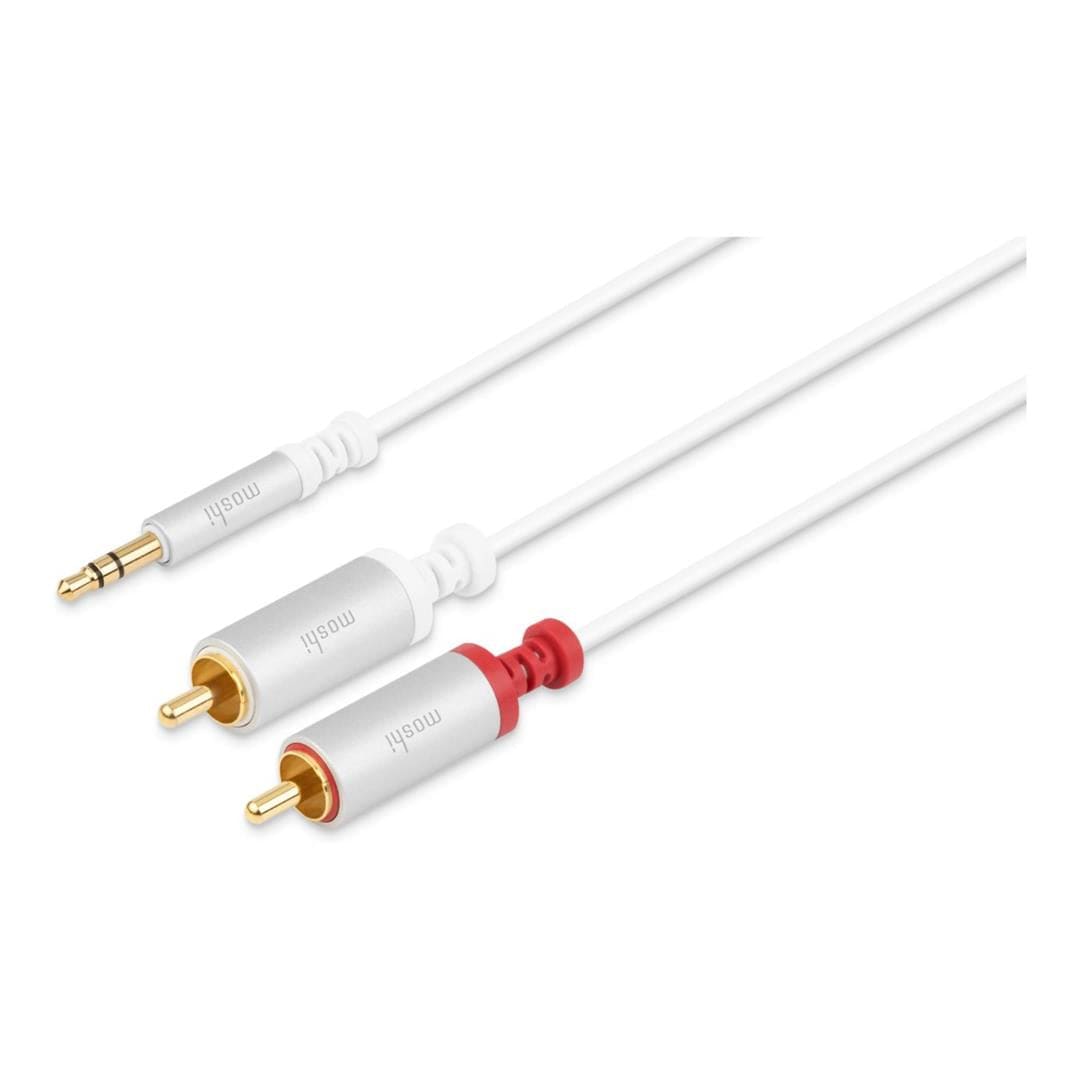 Moshi 3.5 mm to RCA Stereo Cable 1.8m White 99MO023114