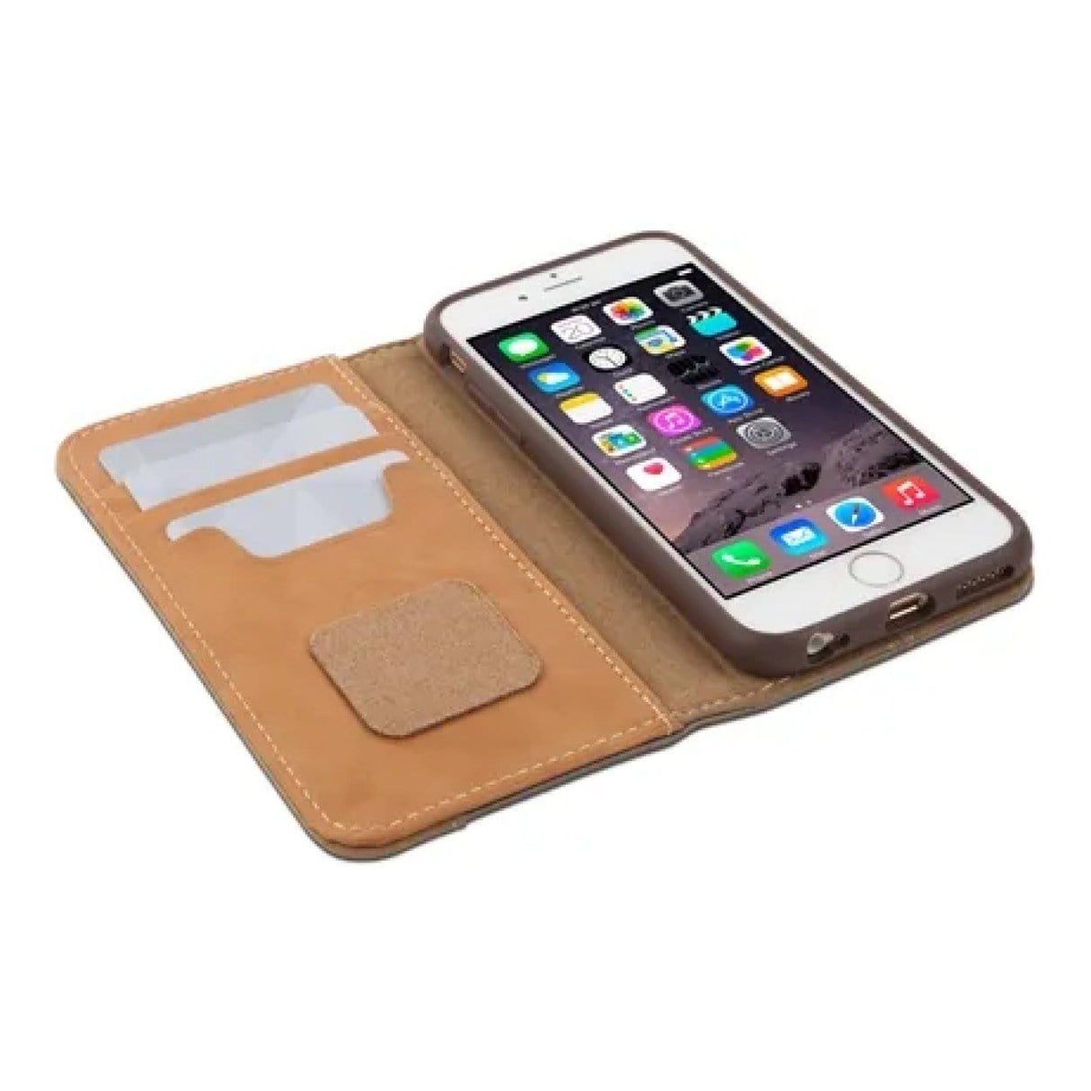 Moshi Overture Wallet Case with Stand for iPhone 6s - Brushed Titanium 99MO052241