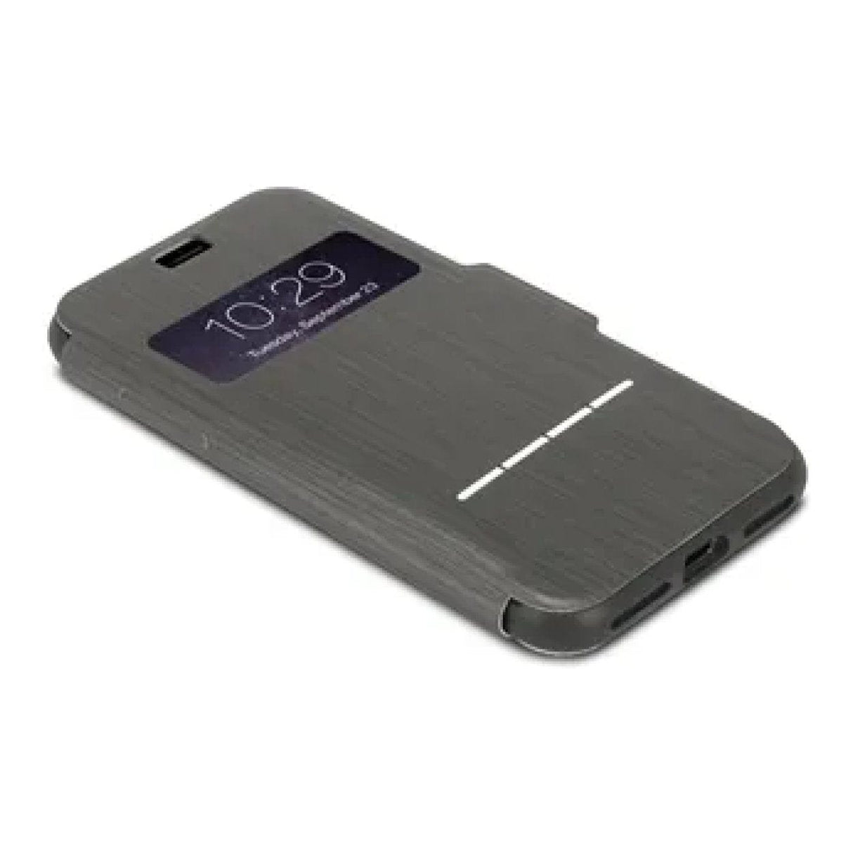 Moshi SenseCover Touch-Sensitive Flip Case for iPhone 8 Plus - Steel Black 99MO072009
