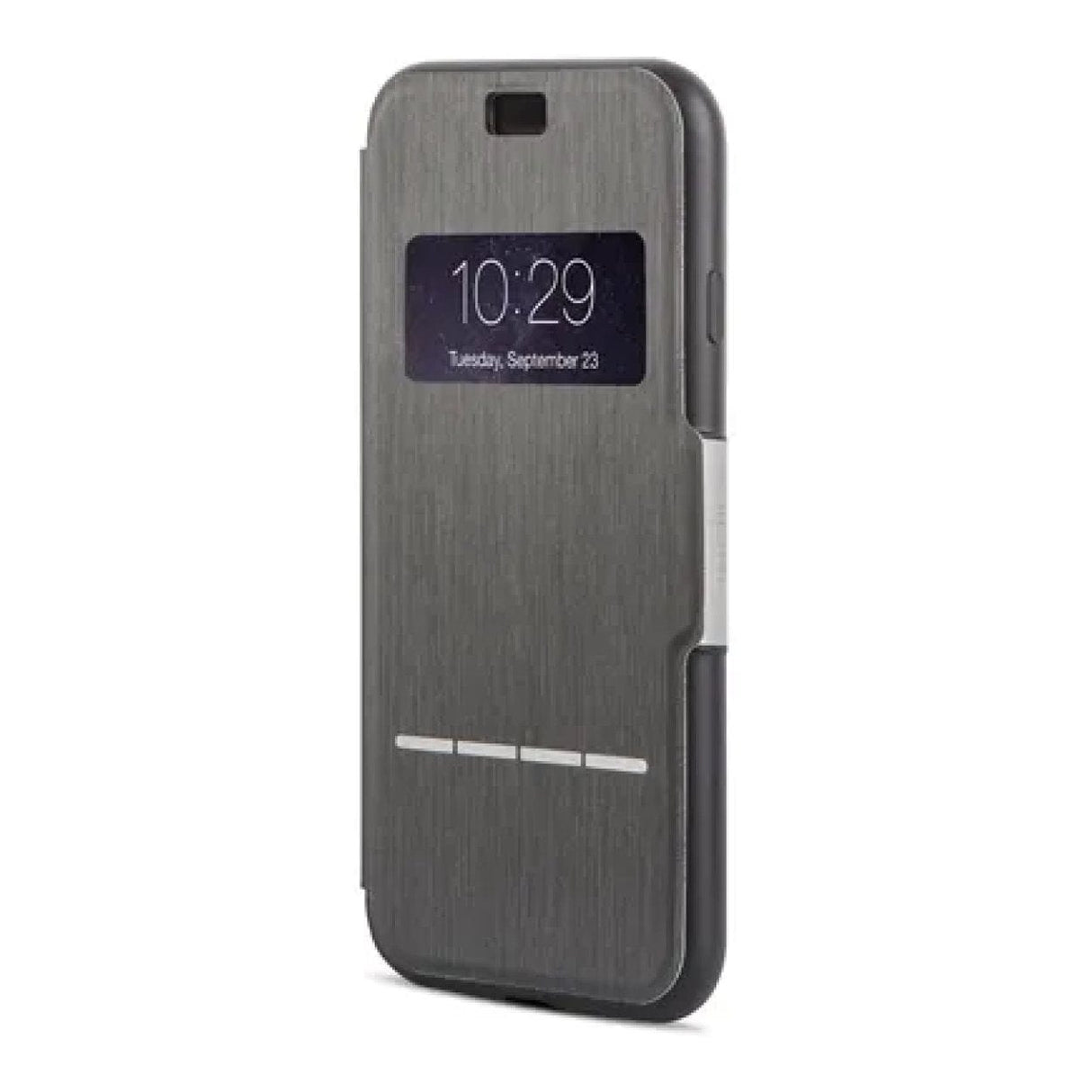 Moshi SenseCover Touch-Sensitive Flip Case for iPhone 8 Plus - Steel Black 99MO072009