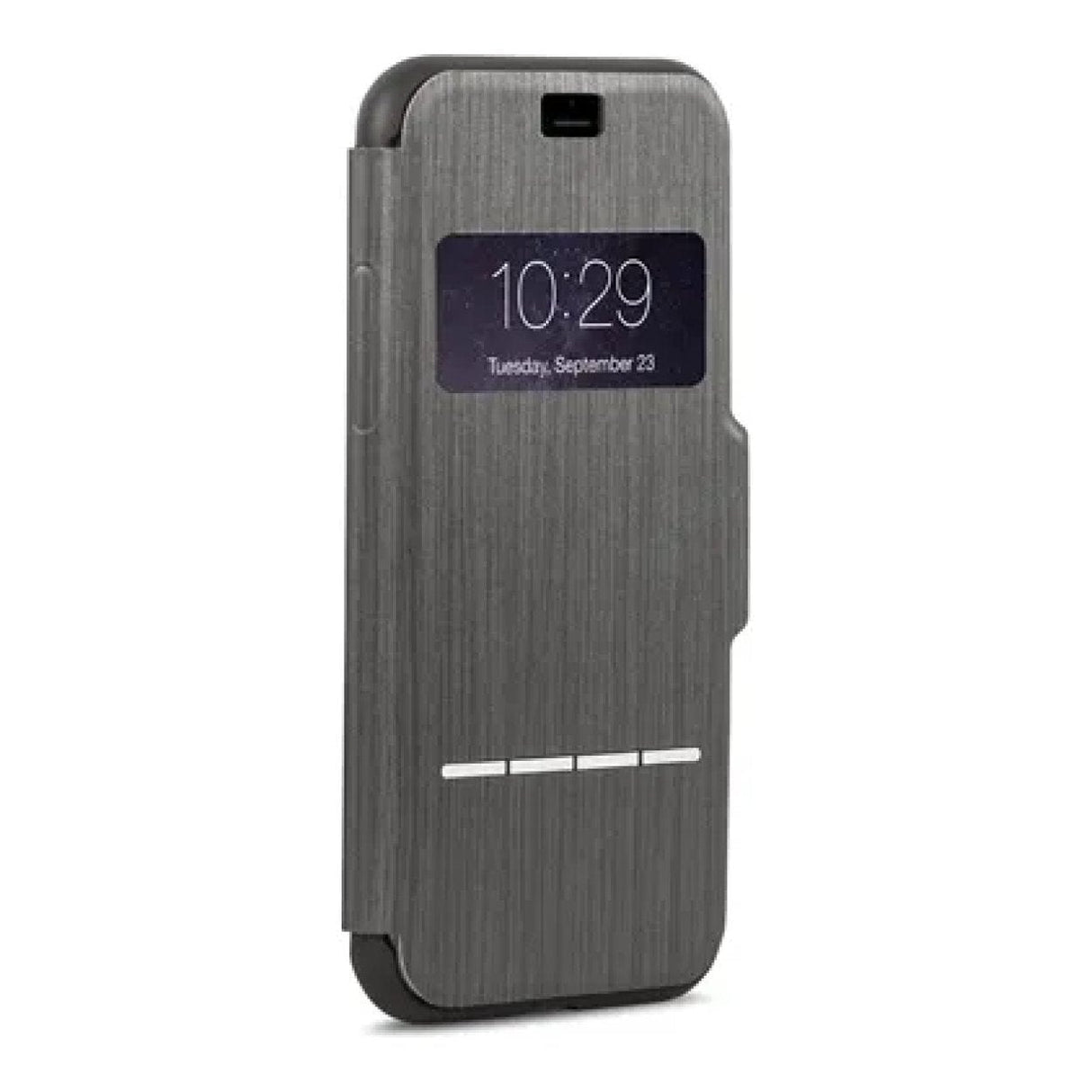 Moshi SenseCover Touch-Sensitive Flip Case for iPhone 8 Plus - Steel Black 99MO072009