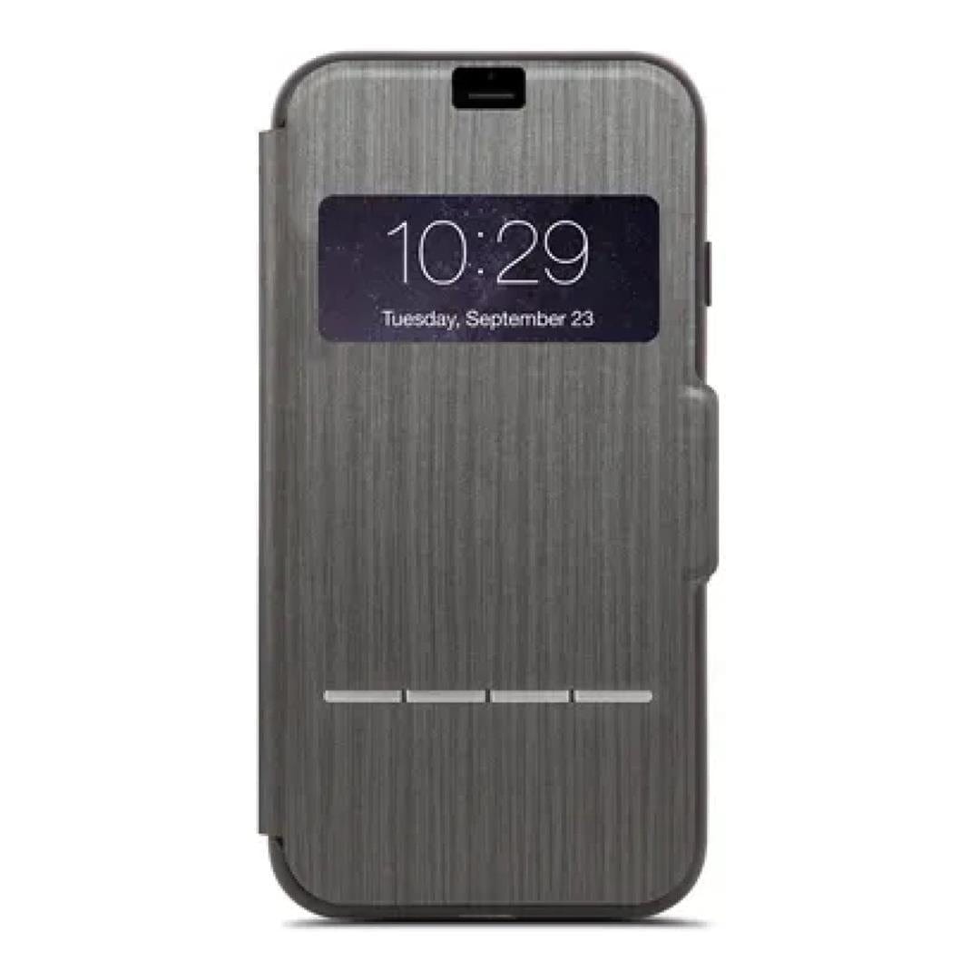 Moshi SenseCover Touch-Sensitive Flip Case for iPhone 8 Plus - Steel Black 99MO072009