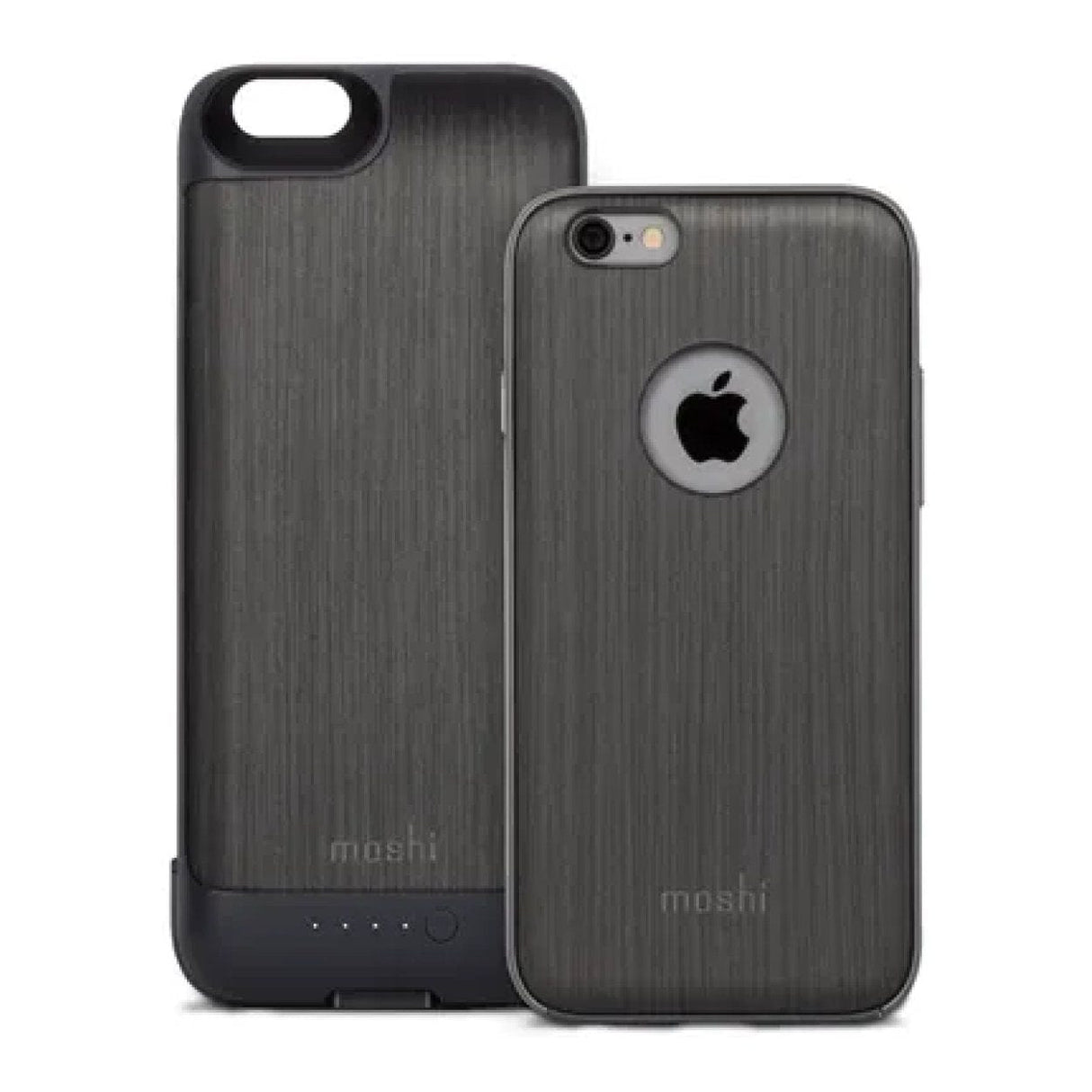 Moshi iGlaze ION Slide-on Portable Battery Charging Case for iPhone 6 - Steel Black