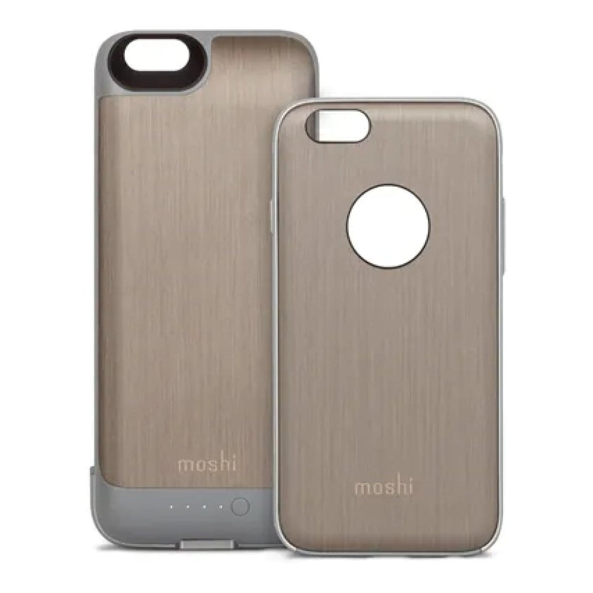 Moshi iGlaze ION Slide-on Portable Battery Charging Case for iPhone 6 - Brushed Titanium