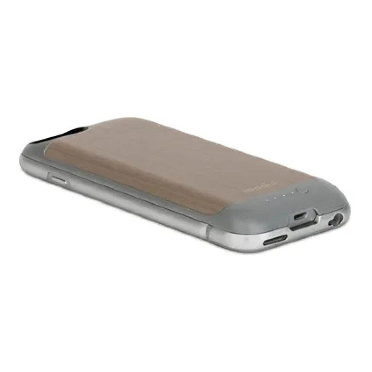 Moshi iGlaze ION Slide-on Portable Battery Charging Case for iPhone 6 - Brushed Titanium