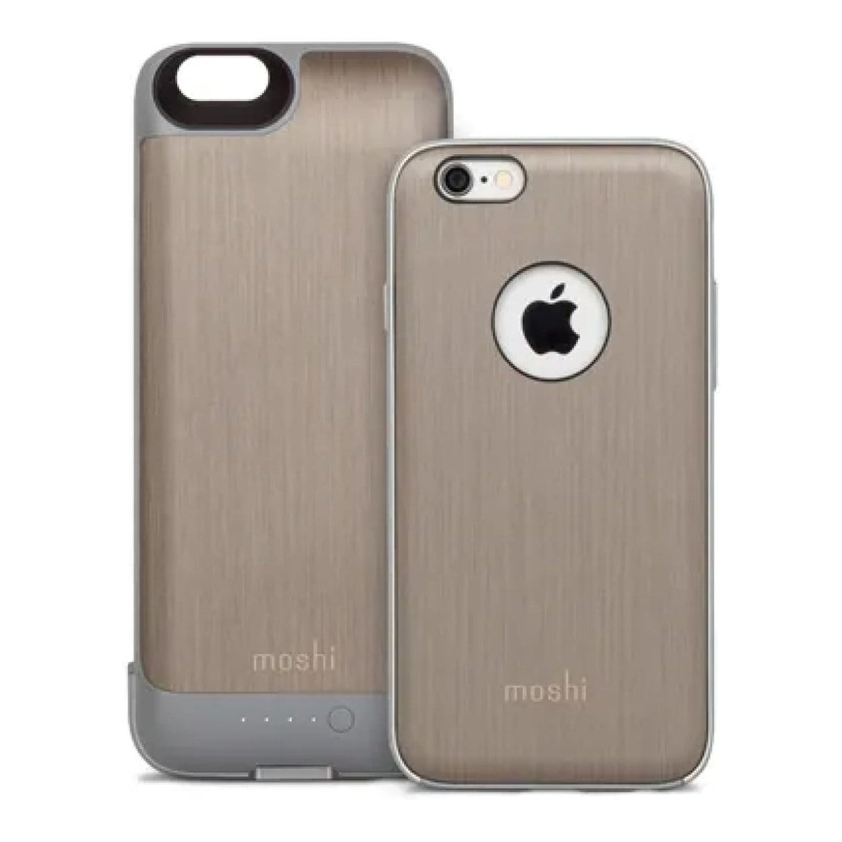 Moshi iGlaze ION Slide-on Portable Battery Charging Case for iPhone 6 - Brushed Titanium