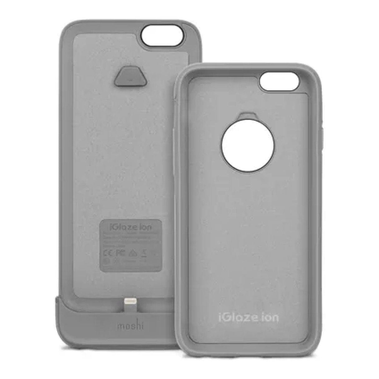 Moshi iGlaze ION Slide-on Portable Battery Charging Case for iPhone 6 - Brushed Titanium