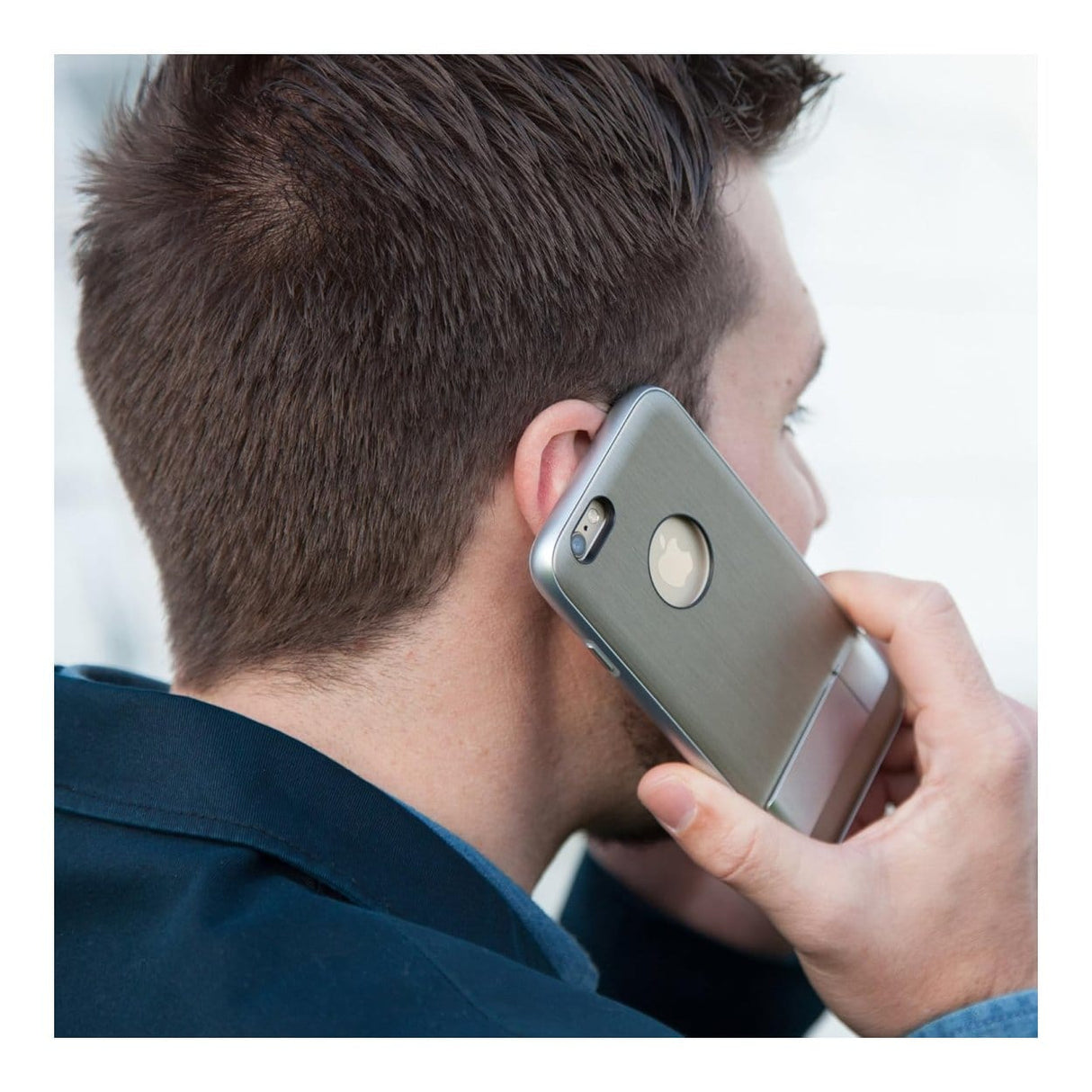 Moshi iGlaze Chameleon Hardshell Protective Case for iPhone 6 - Brushed Titanium 99MO080202