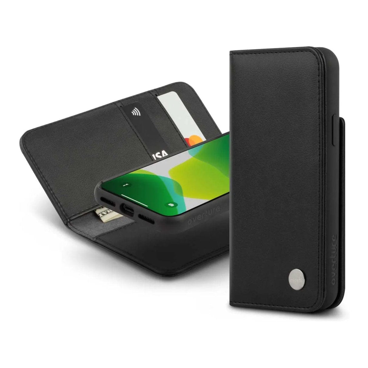 Moshi Overture SnapTo Case with Detachable Magnetic Wallet for iPhone 11 Pro - Jet Black