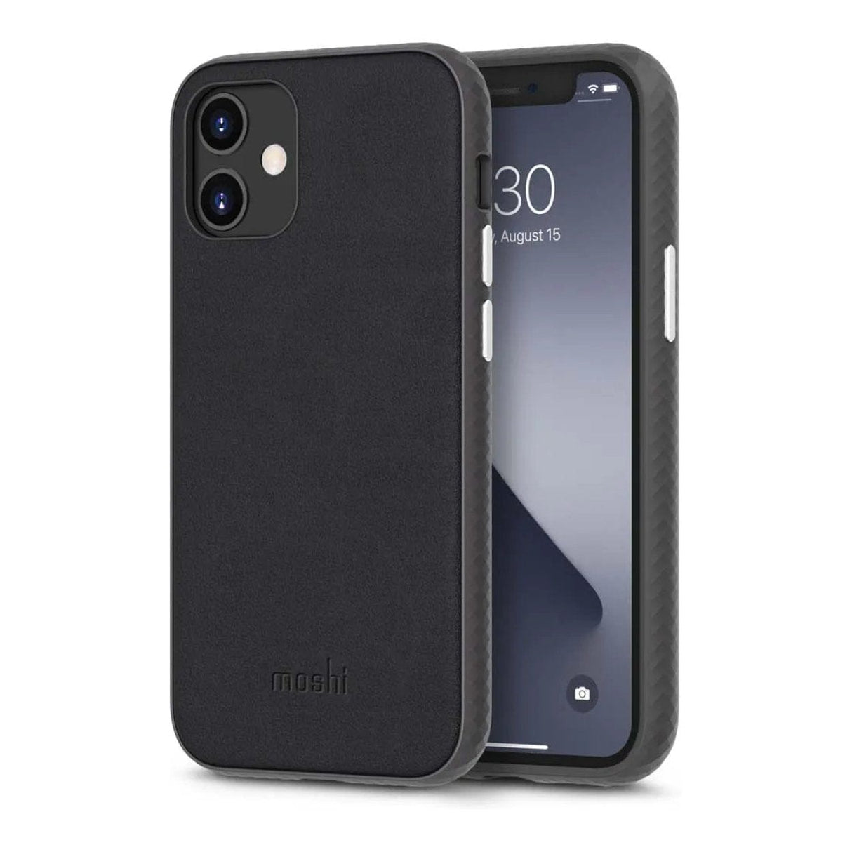 Moshi Overture SnapTo Case with Detachable Magnetic Wallet for iPhone 12 Mini - Jet Black