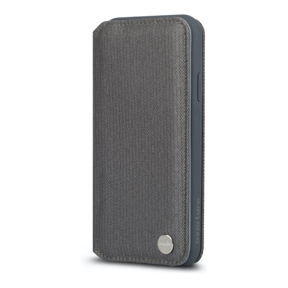 Moshi Overture Premium Wallet Case for iPhone XS Max - Herringbone Grey 99MO091052