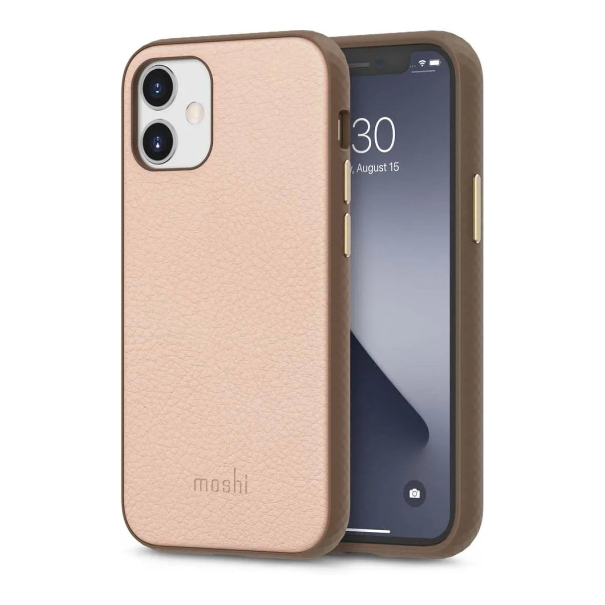 Moshi Overture SnapTo Case with Detachable Magnetic Wallet for iPhone 12 Mini - Luna Pink