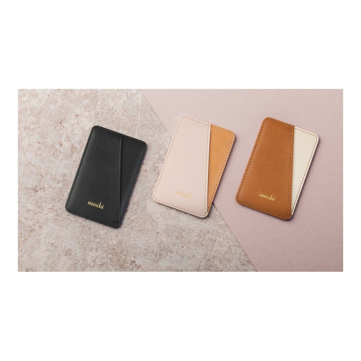 Moshi SnapTo Magnetic Slim Wallet Jet Black 99MO095010