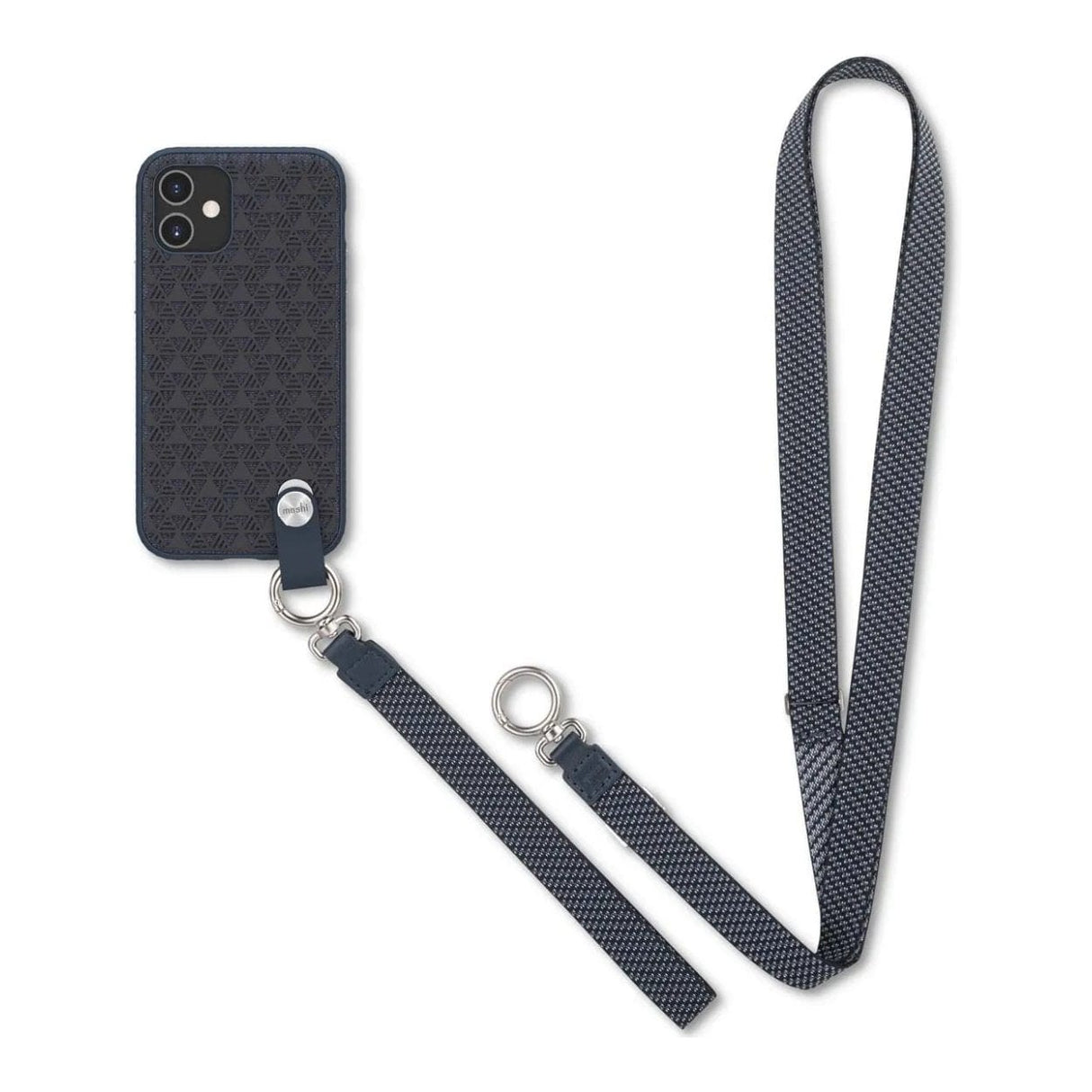 Moshi Altra SnapTo Slim Hardshell Case With Strap for iPhone 12 Mini - Midnight Blue