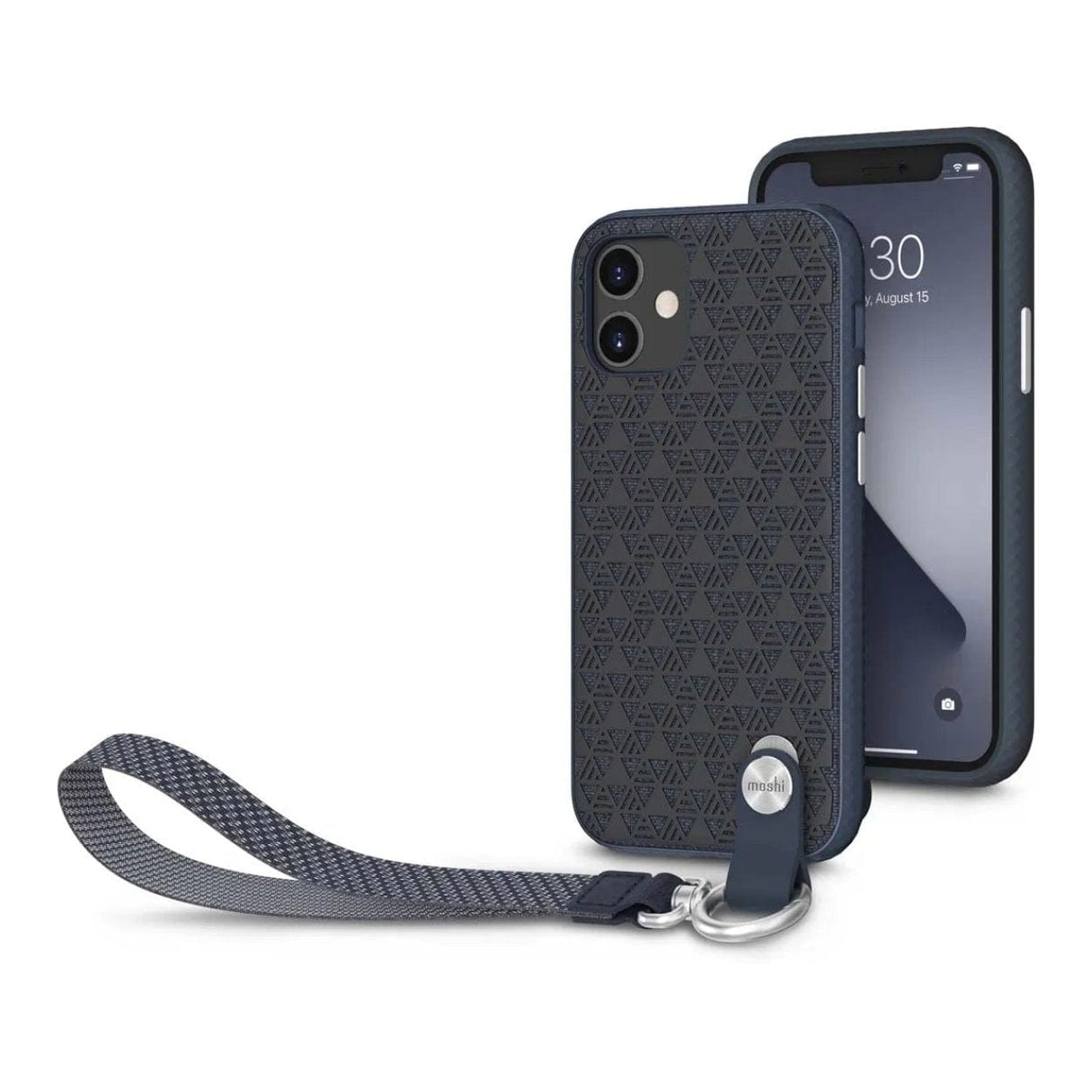 Moshi Altra SnapTo Slim Hardshell Case With Strap for iPhone 12 Mini - Midnight Blue