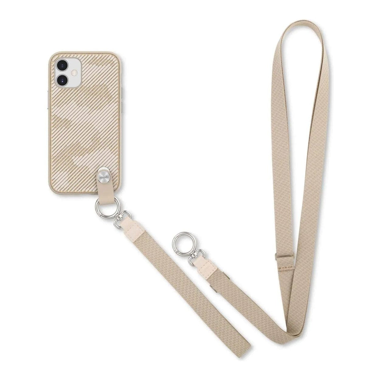 Moshi Altra SnapTo Slim Hardshell Case with Strap for iPhone 12 Mini - Sahara Beige