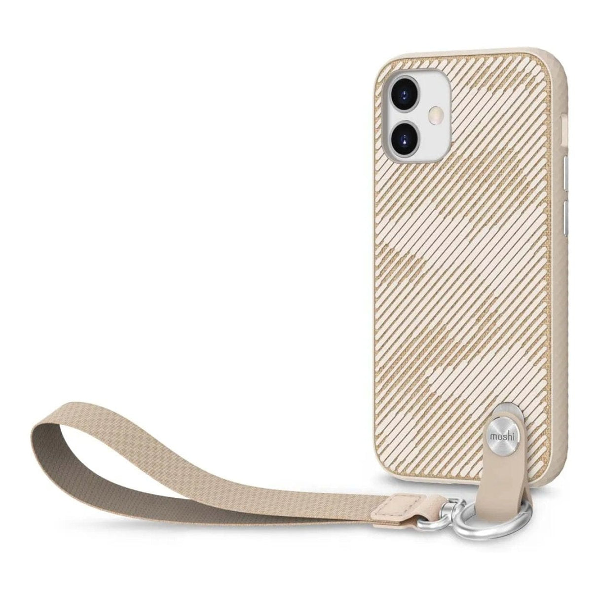 Moshi Altra SnapTo Slim Hardshell Case with Strap for iPhone 12 Mini - Sahara Beige