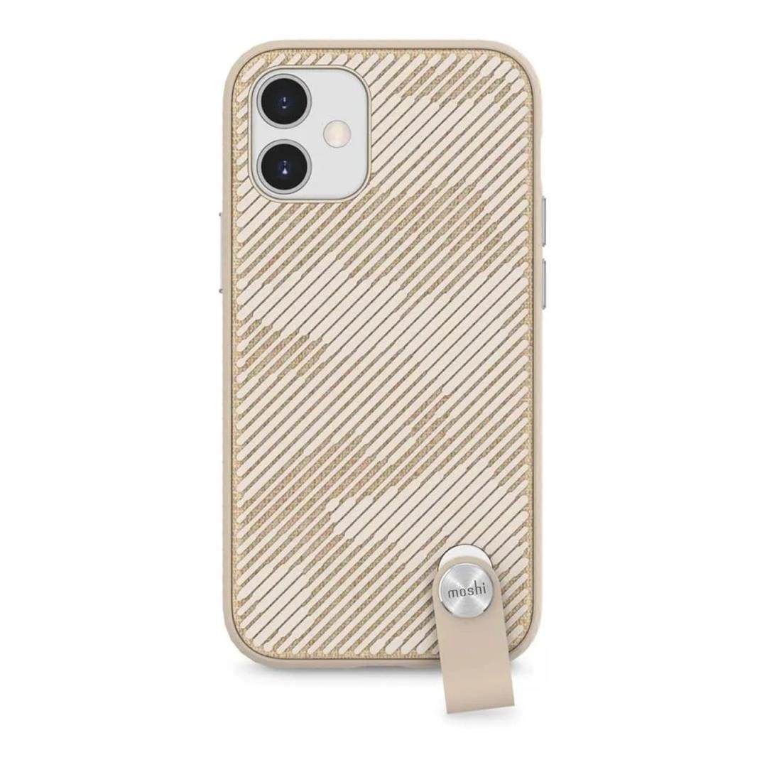 Moshi Altra SnapTo Slim Hardshell Case with Strap for iPhone 12 Mini - Sahara Beige