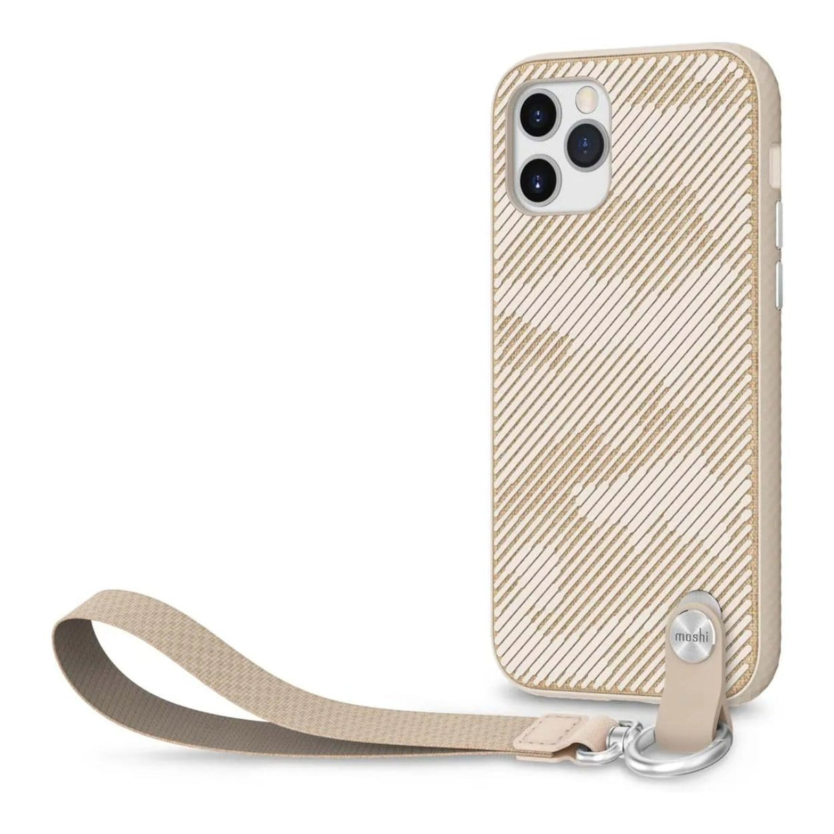 Moshi Altra SnapTo Slim Hardshell Case with Strap for iPhone 12 Pro - Sahara Beige