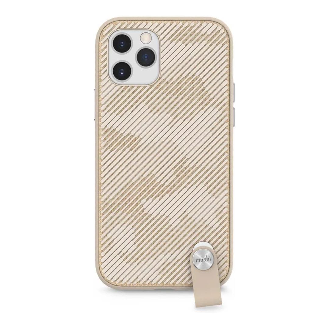 Moshi Altra SnapTo Slim Hardshell Case with Strap for iPhone 12 Pro - Sahara Beige