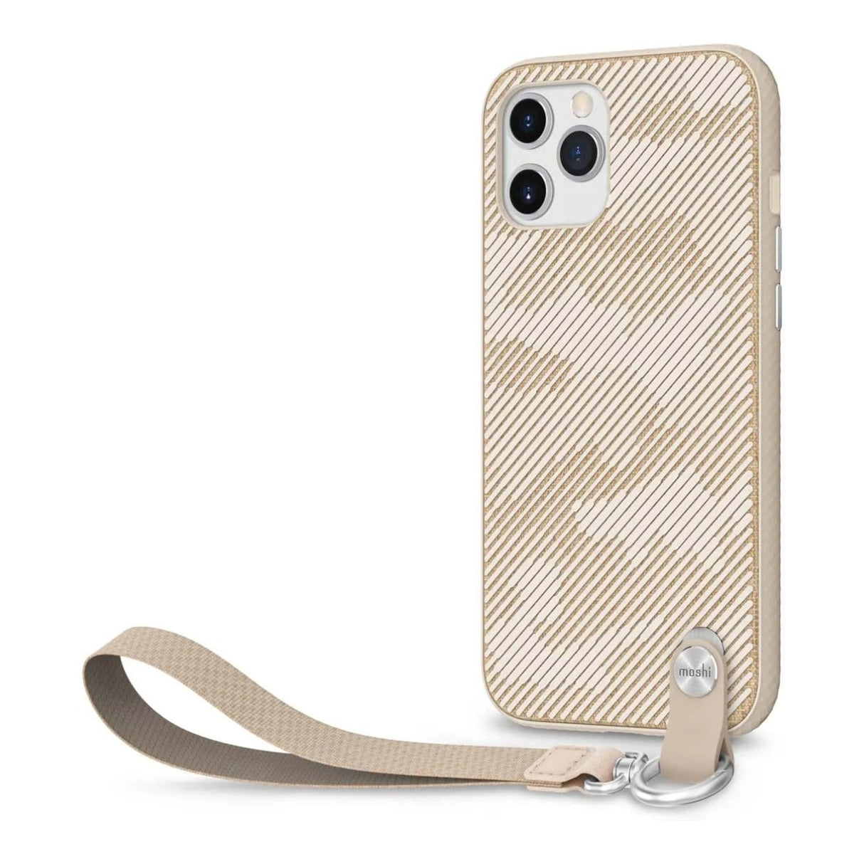 Moshi Altra SnapTo Slim Hardshell Case with Strap for iPhone 12 Pro Max - Sahara Beige