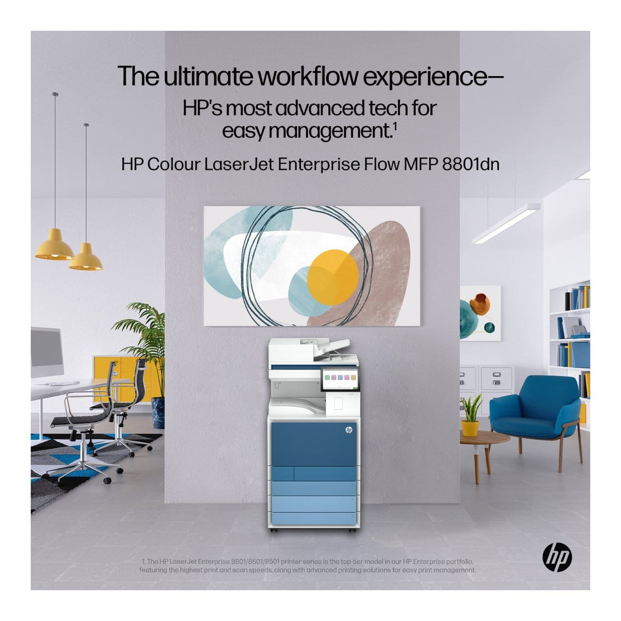 HP LaserJet Enterprise 8801dn A3 Multifunction Colour Laser Printer 9S184A