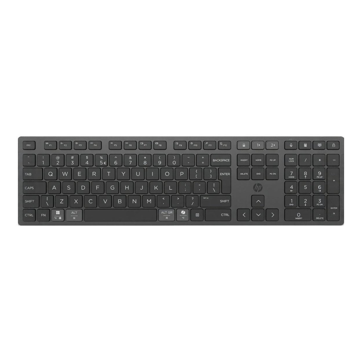 HP 725 Multi-Device Rechargeable Wireless Keyboard and Mouse Combo Black 9T5B0UT