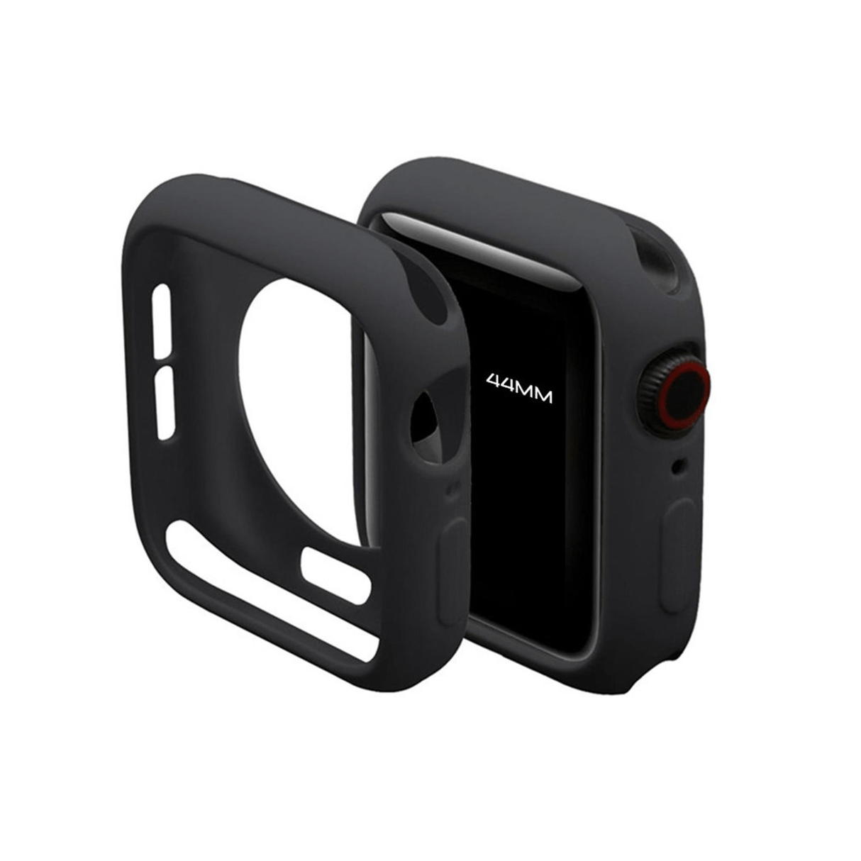 Tuff-Luv Shockproof Bumper TPU Case Cover for Apple Watch 4 Black A1_490