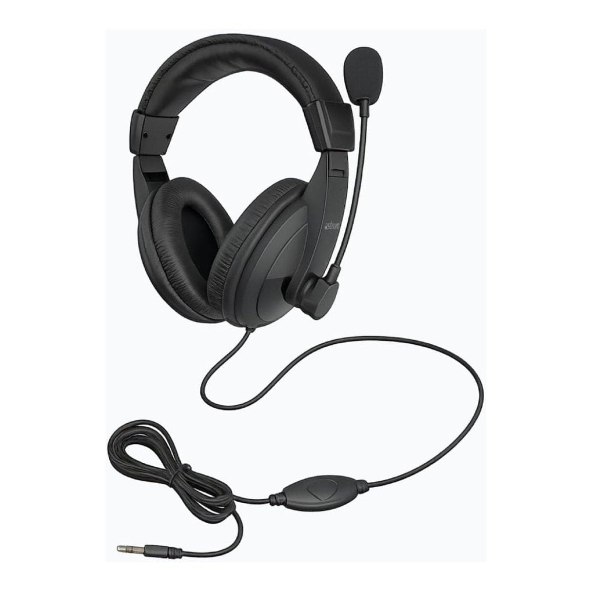 Astrum HS220 Over-Ear Wired Stereo Headset Black A12022-B